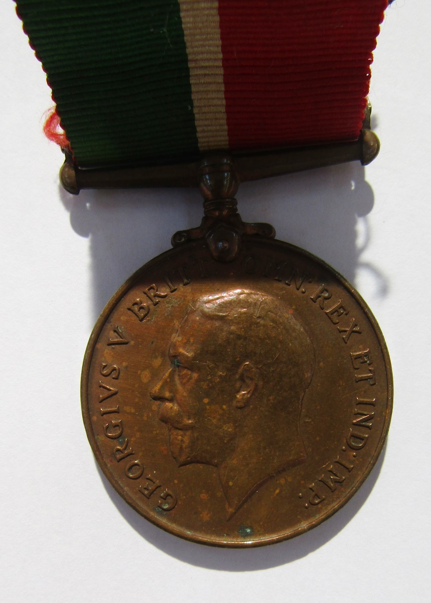 WWI medals named to "Eng.Commr.W.H.Fox.R.N.R.", "William.H.Fox" on mercantile marine medal, together - Image 2 of 9