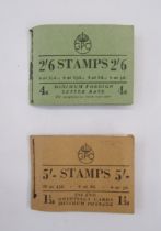 GB stamps: Nine booklets, 2 complete, of mint KGV, KEVIII and KGVI definitives in variable