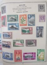 World stamps: Triumph and Strand albums (2), about 580 total pages, many of which well filled -