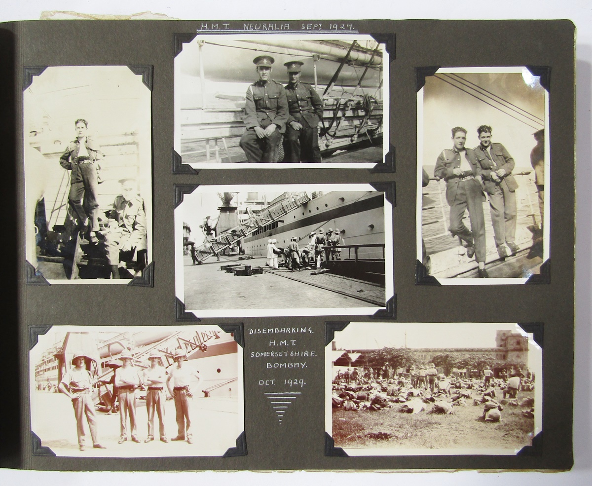 Extensive photograph album of 1st Royal Dragoons interest and dating to the 1920s/30s, tour of - Image 10 of 19