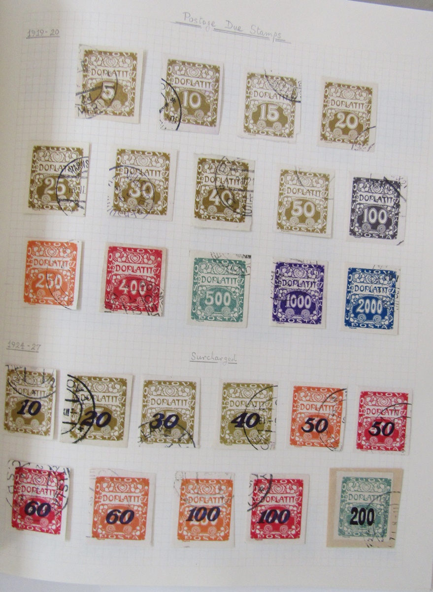 Czechoslovakia stamps: 5 albums, stock sheet and packets of various issues from first one 1918 on. - Image 7 of 13