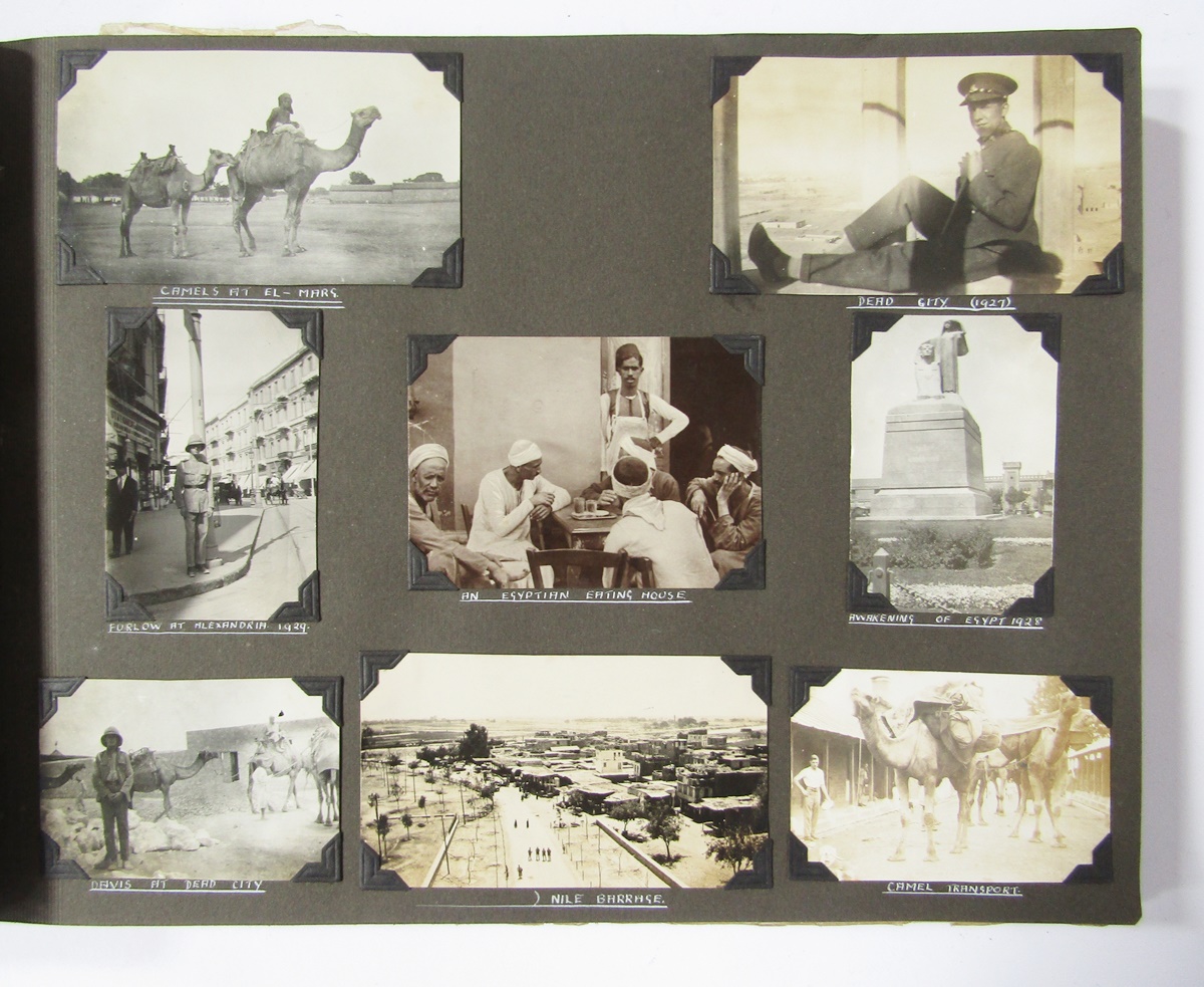 Extensive photograph album of 1st Royal Dragoons interest and dating to the 1920s/30s, tour of - Image 9 of 19