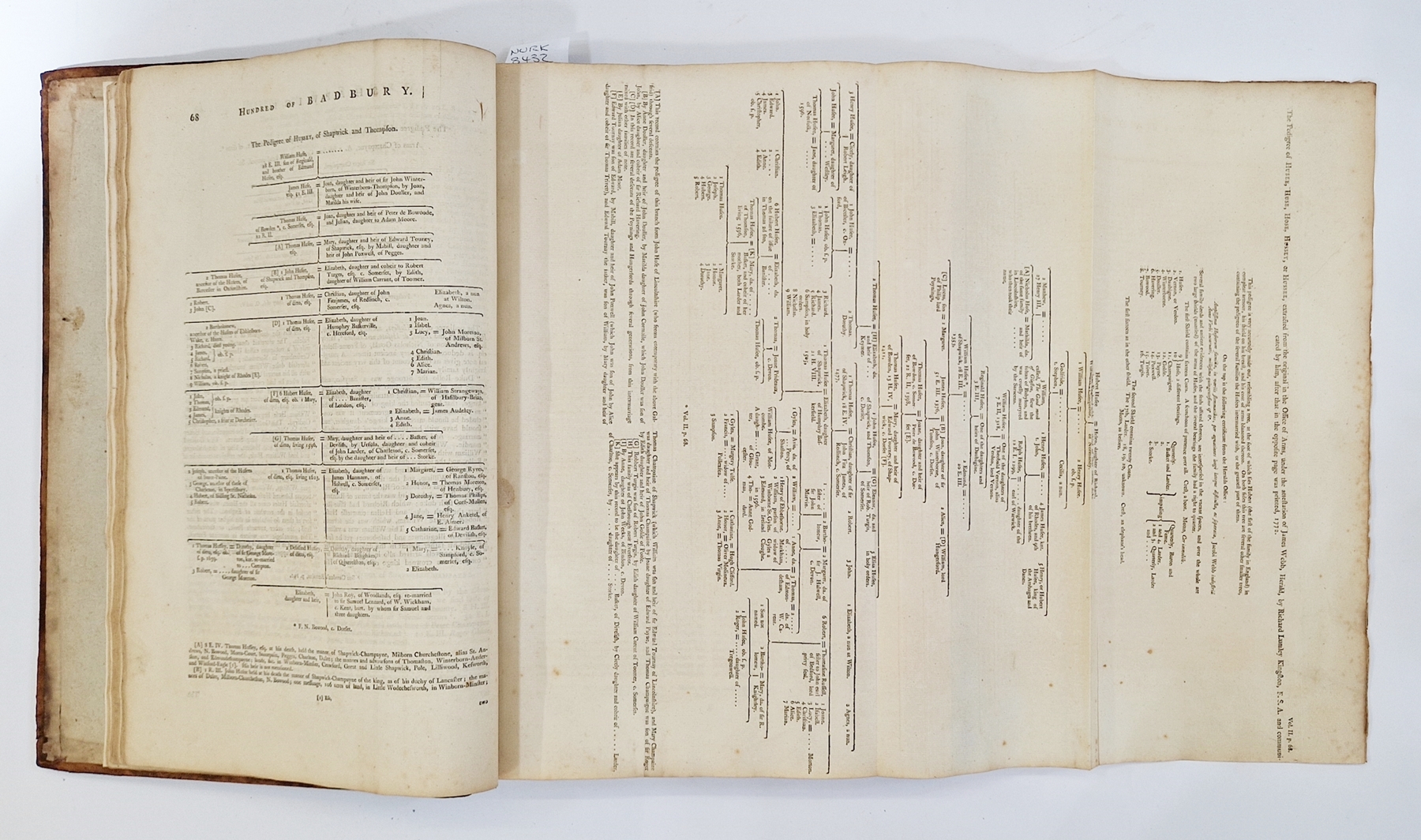 Hutchins, John, "The History and Antiquities of the County of Dorset....with a copy of The - Image 5 of 5