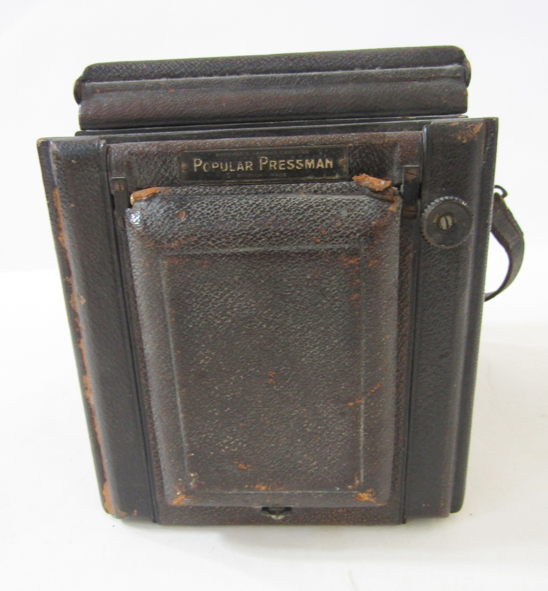 Butcher Popular Pressman camera, makers marks and reference numbers rubbed