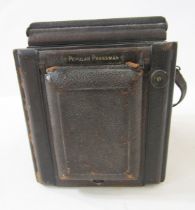 Butcher Popular Pressman camera, makers marks and reference numbers rubbed