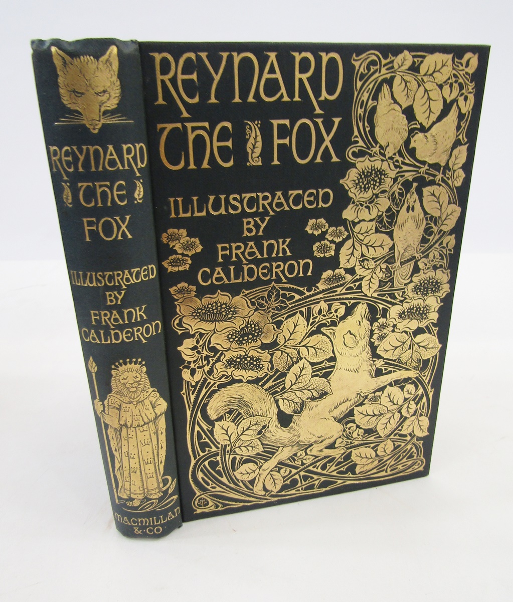 Pictorial boards and bindings - Jacobs, Joseph ( ed.) "Reynard the Fox" ills by Frank Calderon, - Image 2 of 24