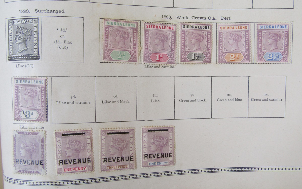 World stamps: Box of 4 SG “Ideal” albums of QV-KGV period issues and carton of loose stamps in - Image 7 of 9