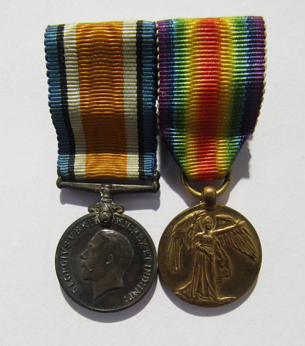 WWI medals named to "Eng.Commr.W.H.Fox.R.N.R.", "William.H.Fox" on mercantile marine medal, together - Image 7 of 9