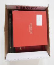 GB & World stamps: Small box containing album, a large and 3 small stock-books, wallet, sleeves