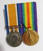 WWI Victory Medal and War Medal named to "J.75366.E.S.Gregory.A.B.R.N.", reproduction Elizabeth II