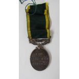 WWII Territorial Medal for Efficient Service named to "4274633.S.SJT.J.D.Riddle.R.E.M.E.",