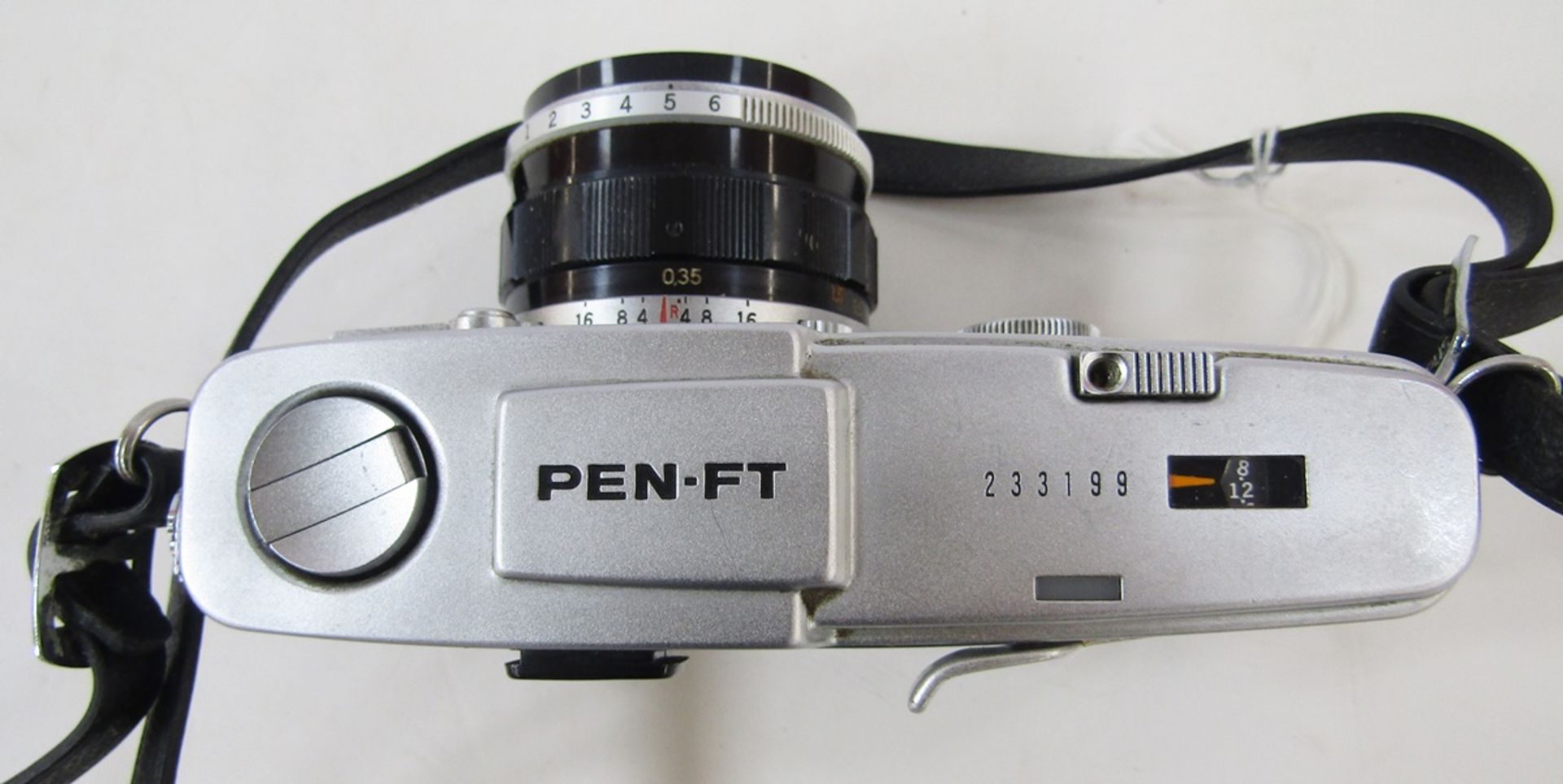 Olympus F Pen FT half frame camera, chrome, serial number 233199, with Olympus F.Zuiko auto s 1:1, - Image 2 of 10