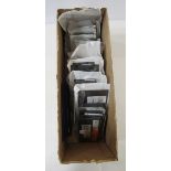 World stamps: Box of ex-dealer stock remainders on stock-cards, much mint including unmounted,