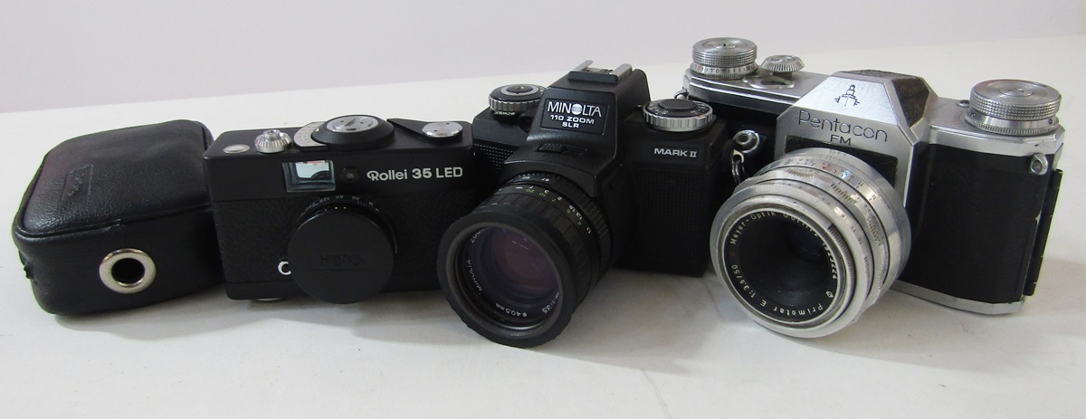 Rollei 35 LED compact camera, made in Singapore, with Rollei Triotar 3,5/40 lens, in original
