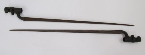 Two 19th century socket bayonets.