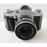 Wirgin Edixa flex 35mm SLR camera, 219049, with Carl Zeiss Jena Tessar 2,8/50 lens, 8822506