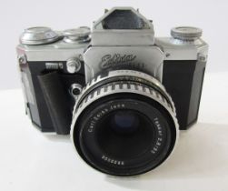 Wirgin Edixa flex 35mm SLR camera, 219049, with Carl Zeiss Jena Tessar 2,8/50 lens, 8822506