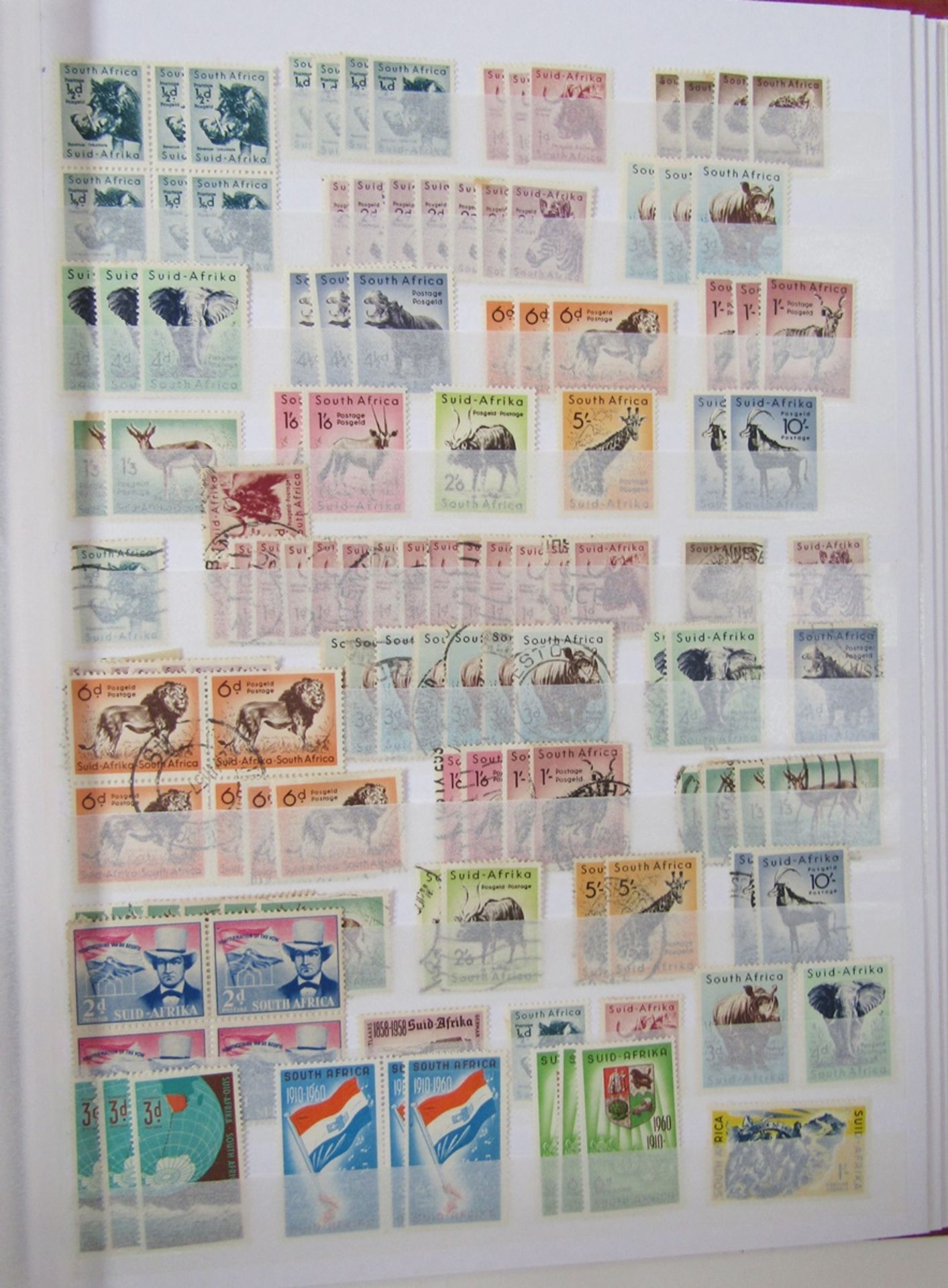 South Africa stamps: Four stock-books of mainly mint/used definitives, commemoratives and postage - Image 7 of 8