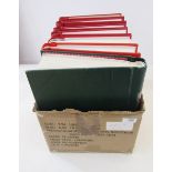 Stamps of France: Large box of 7 albums filled with 1000s of mint and used definitives,