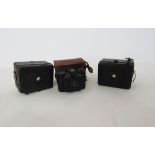 Sida Standard miniature camera, in original leather case, together with a Zeiss baby box Tengor