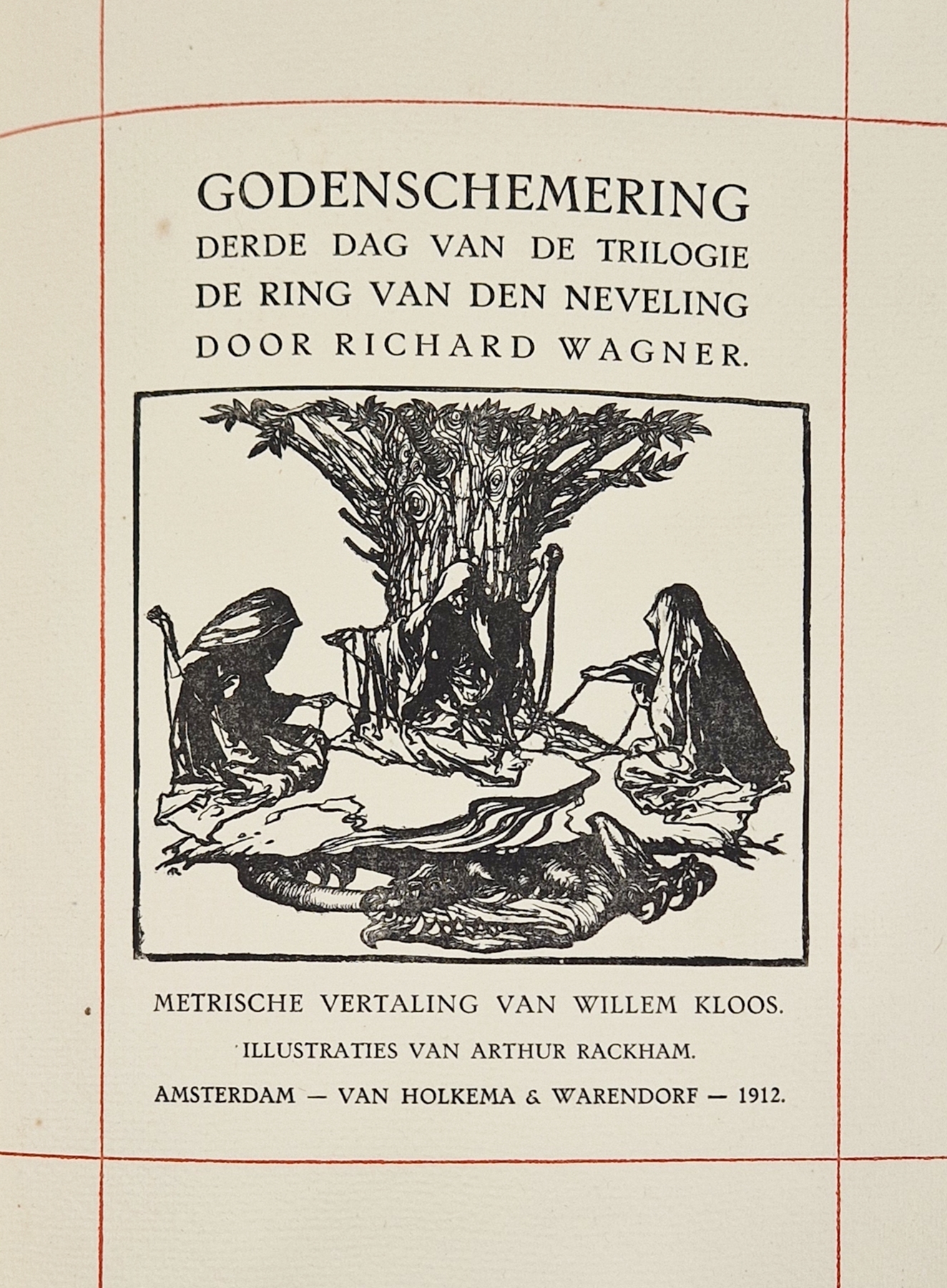 Rackham, Arthur (ills.) Kloos, Willem , Wagner. Richard "Godenschemering" no 103, "Siegfried", no. - Image 8 of 8