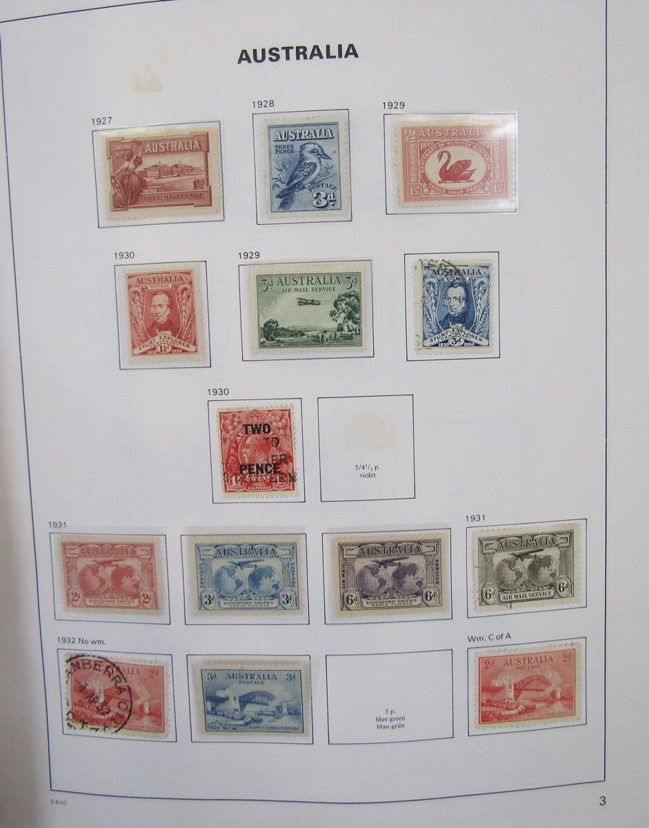 Australia stamps: Bespoke Davo album of mint and used 1913-1990s issues including postage due and - Image 7 of 18