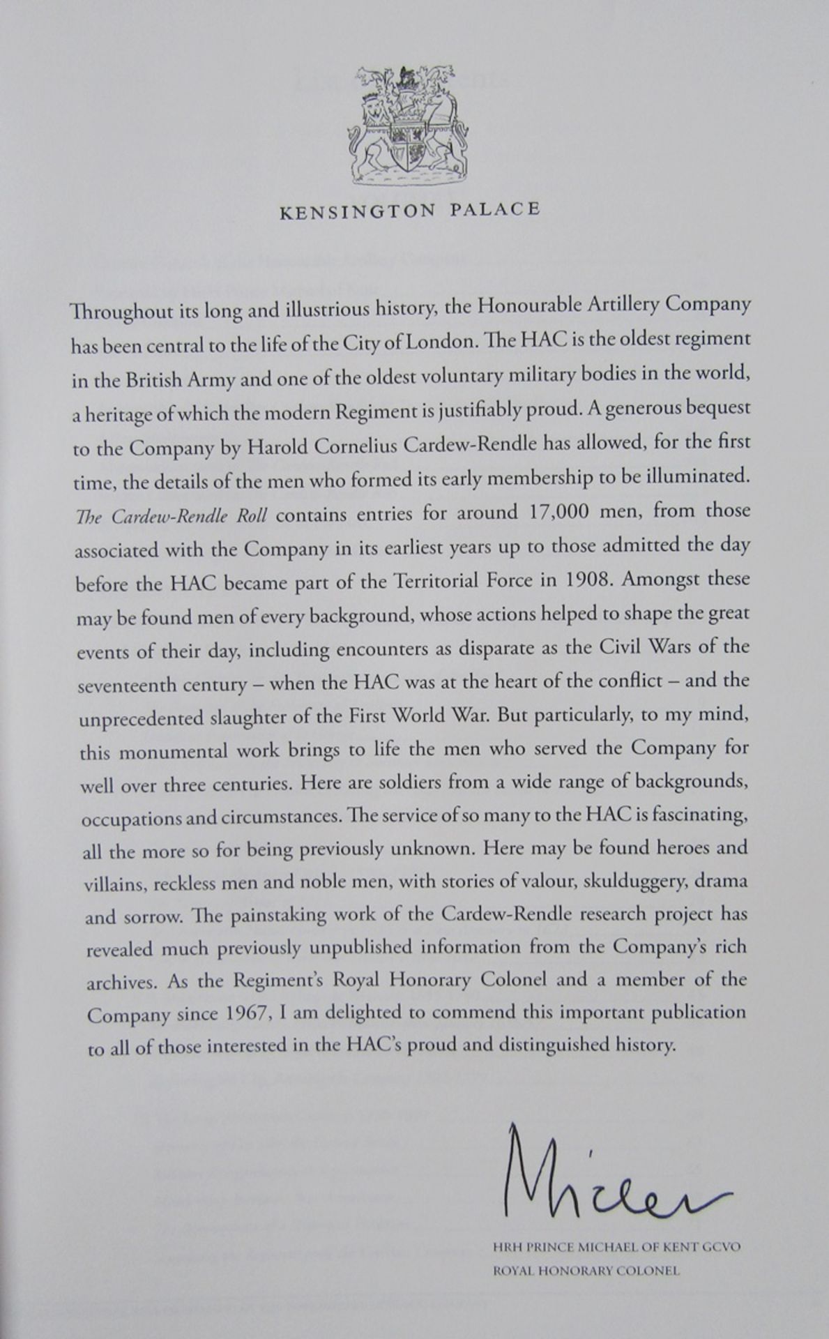 Bennett, Kirsty "The Cardew-Rendle Roll: A Biographical Directory of The Honourable Artillery - Image 6 of 23