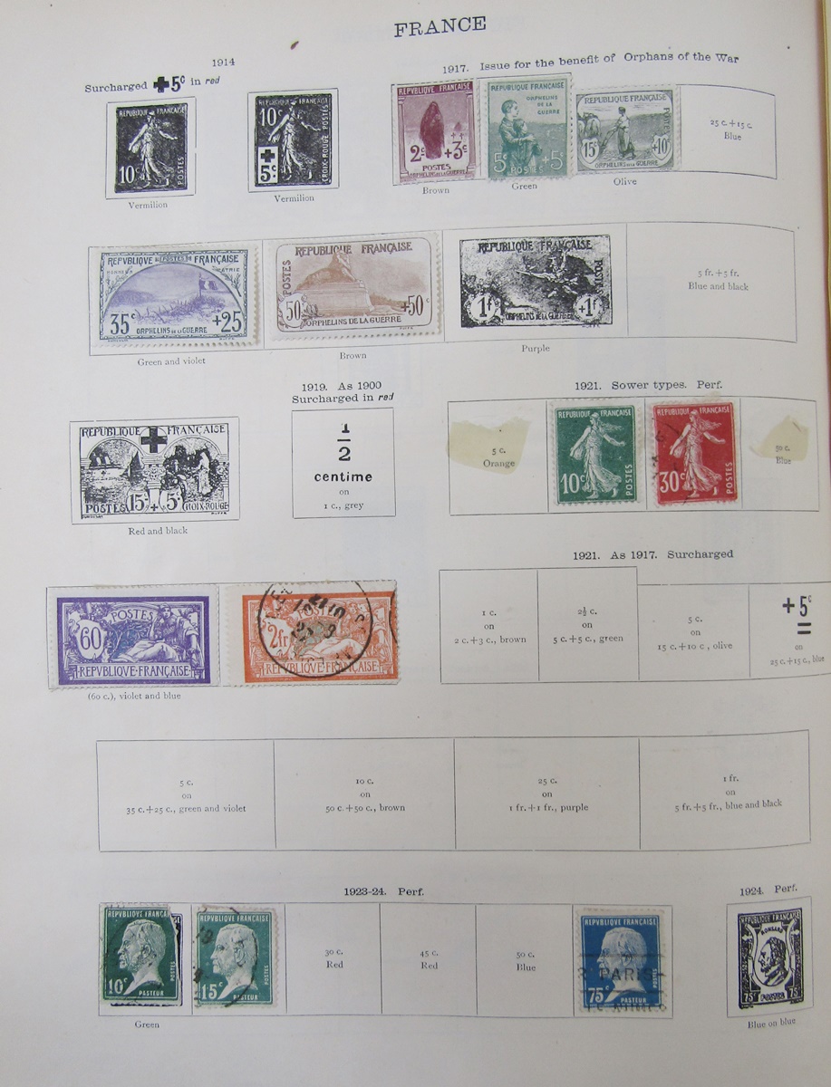 World stamps: Box of 4 SG “Ideal” albums of QV-KGV period issues and carton of loose stamps in - Image 3 of 9
