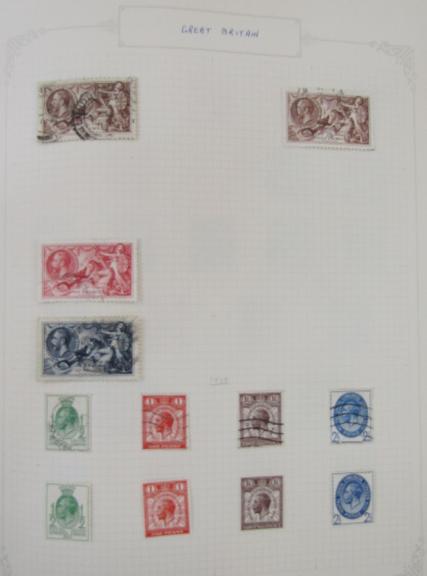GB & Br Empire stamps: Blue “Favourite Philatelic” album with mint and used definitives, - Image 2 of 5