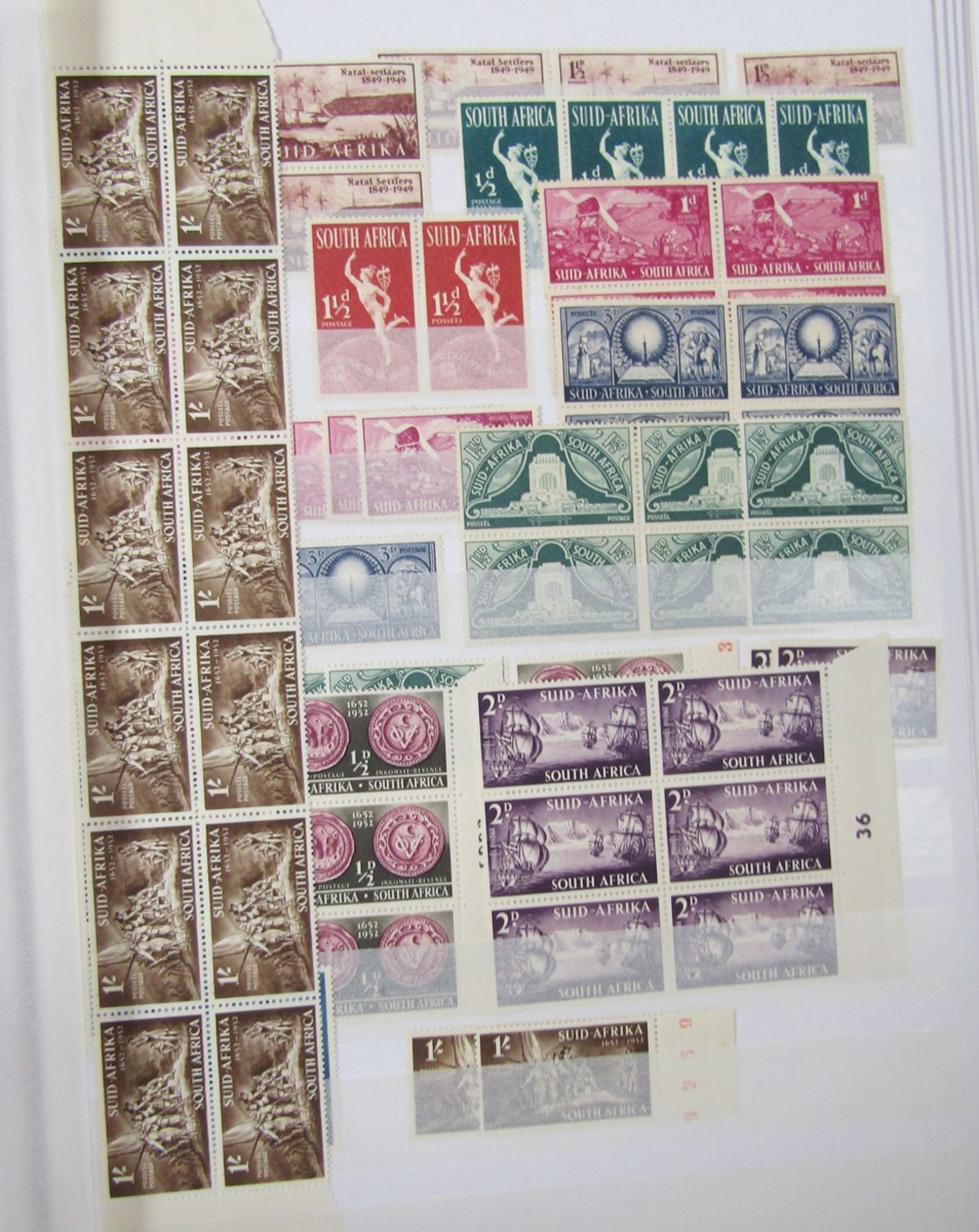 South Africa stamps: Four stock-books of mainly mint/used definitives, commemoratives and postage - Image 6 of 8