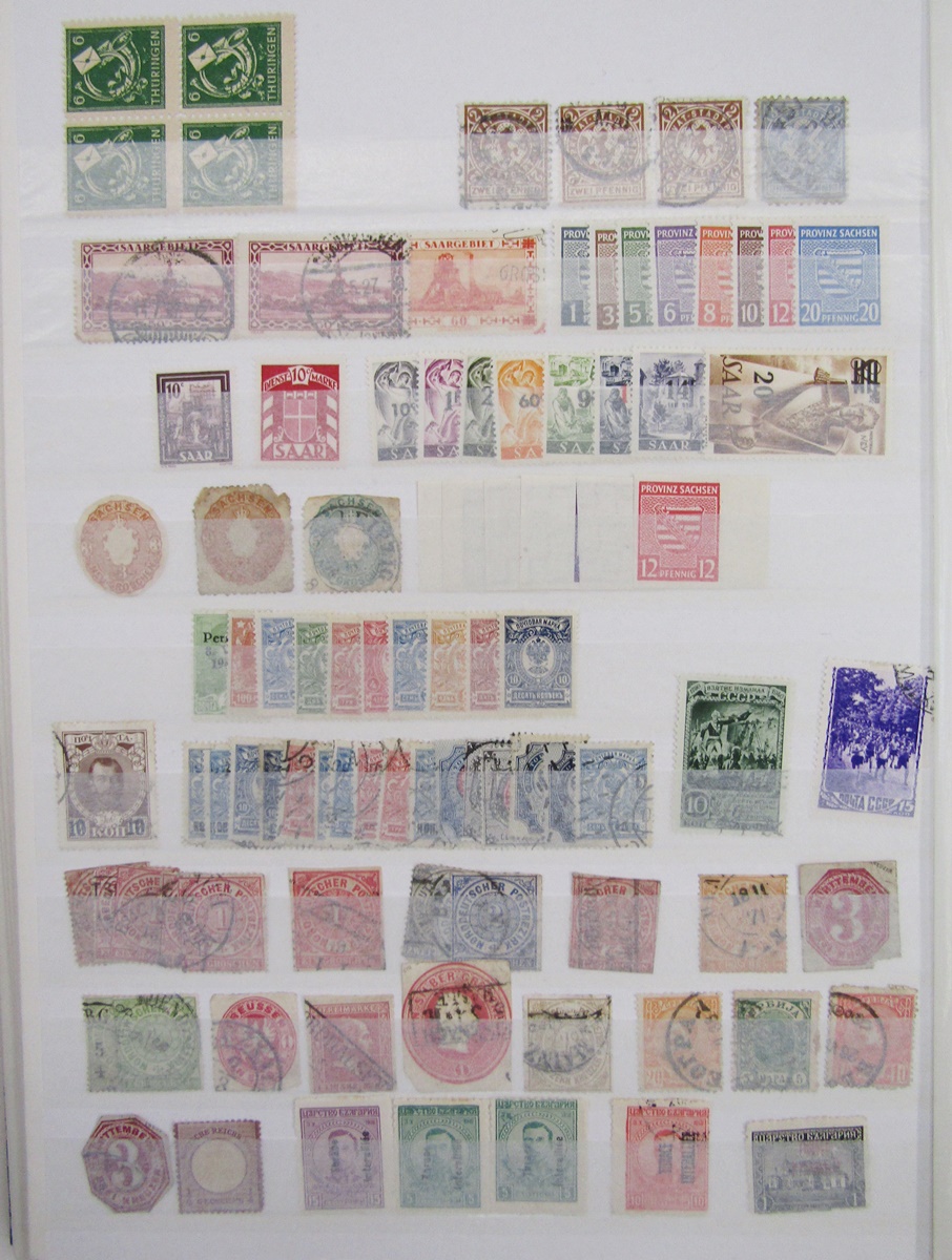 World stamps: Box of 3 large, A4, 30 page (double-sided) stockbooks largely filled, with issues from - Image 4 of 6
