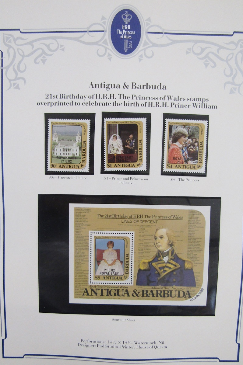 Br Commonwealth stamps: Small box of British Royalty issues in folders, albums, booklets, packets, - Bild 6 aus 10