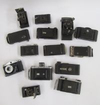 Kodak vest pocket Brownie folding camera, Kodak vest pocket model B, Zeiss Ikon Cocarette,