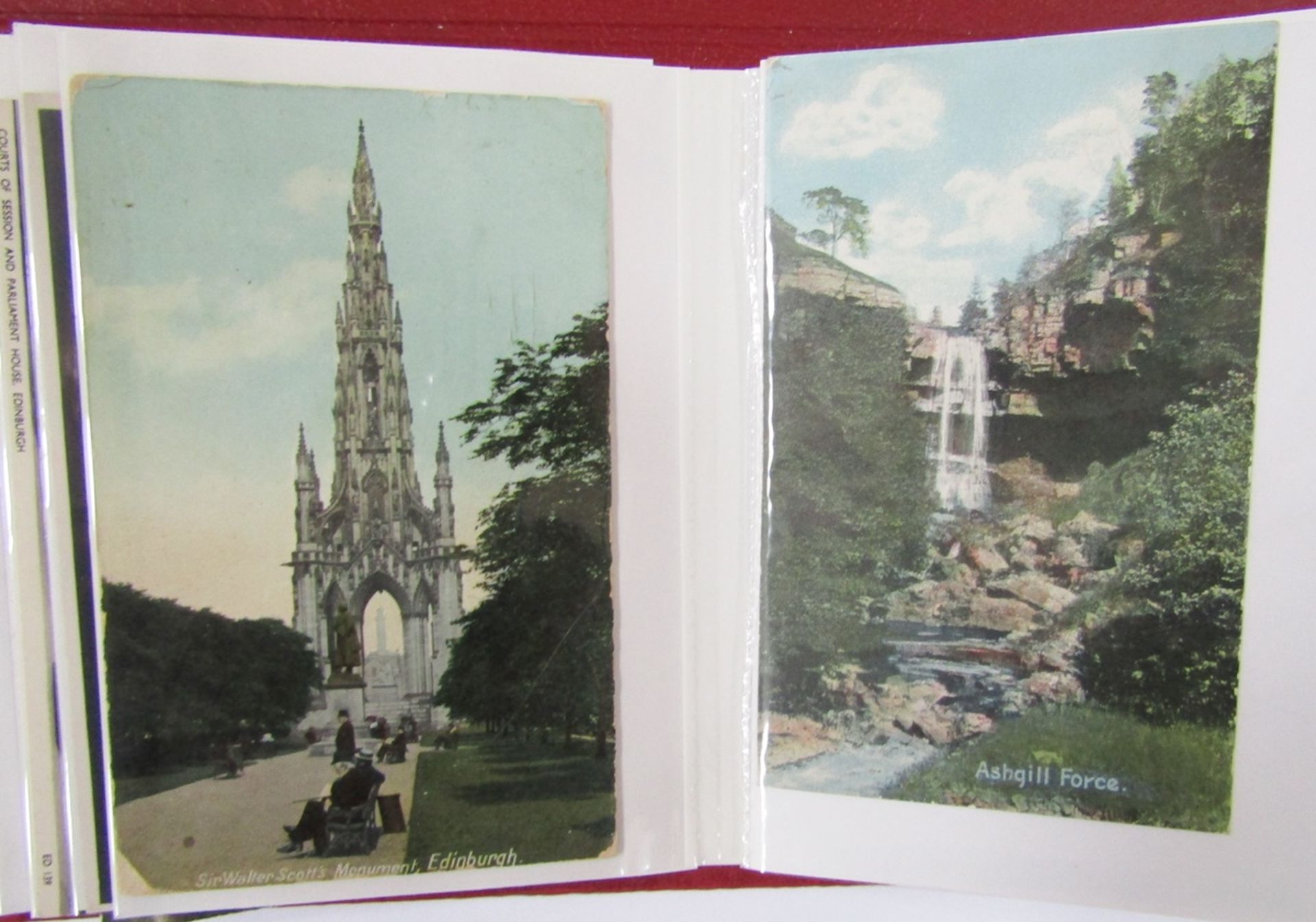 Three albums of postcards, early 20th century and later, including scenes of topographical - Image 9 of 15