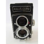 Rollei Rolliecord Rollei-werke medium format TLR camera, serial number 2648728, with a Schneider-