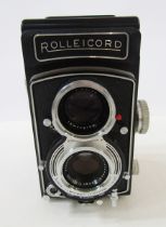 Rollei Rolliecord Rollei-werke medium format TLR camera, serial number 2648728, with a Schneider-