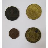 Tokens (7), 1792, Coalbrook bridge, Ecotterill of St Paul's Square, Birmingham 2d, 2d wines, spirits