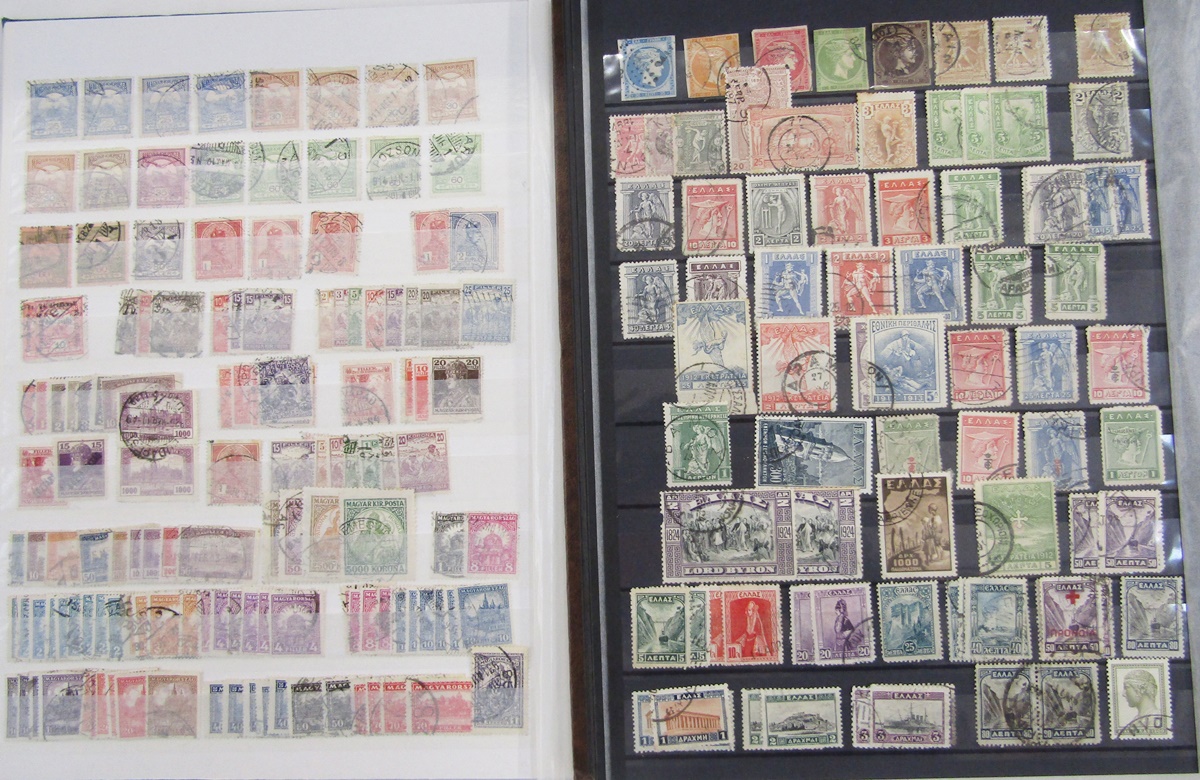 World stamps: Box of 3 large, A4, 30 page (double-sided) stockbooks largely filled, with issues from - Image 2 of 6