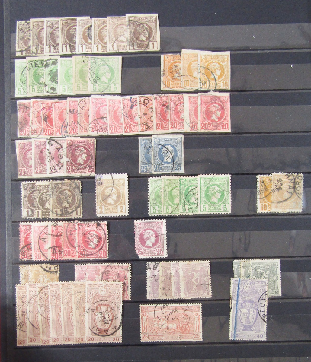 Stamps of Greece: Box of 100s of definitives, commemoratives and other issues in 2 large stock- - Image 3 of 6