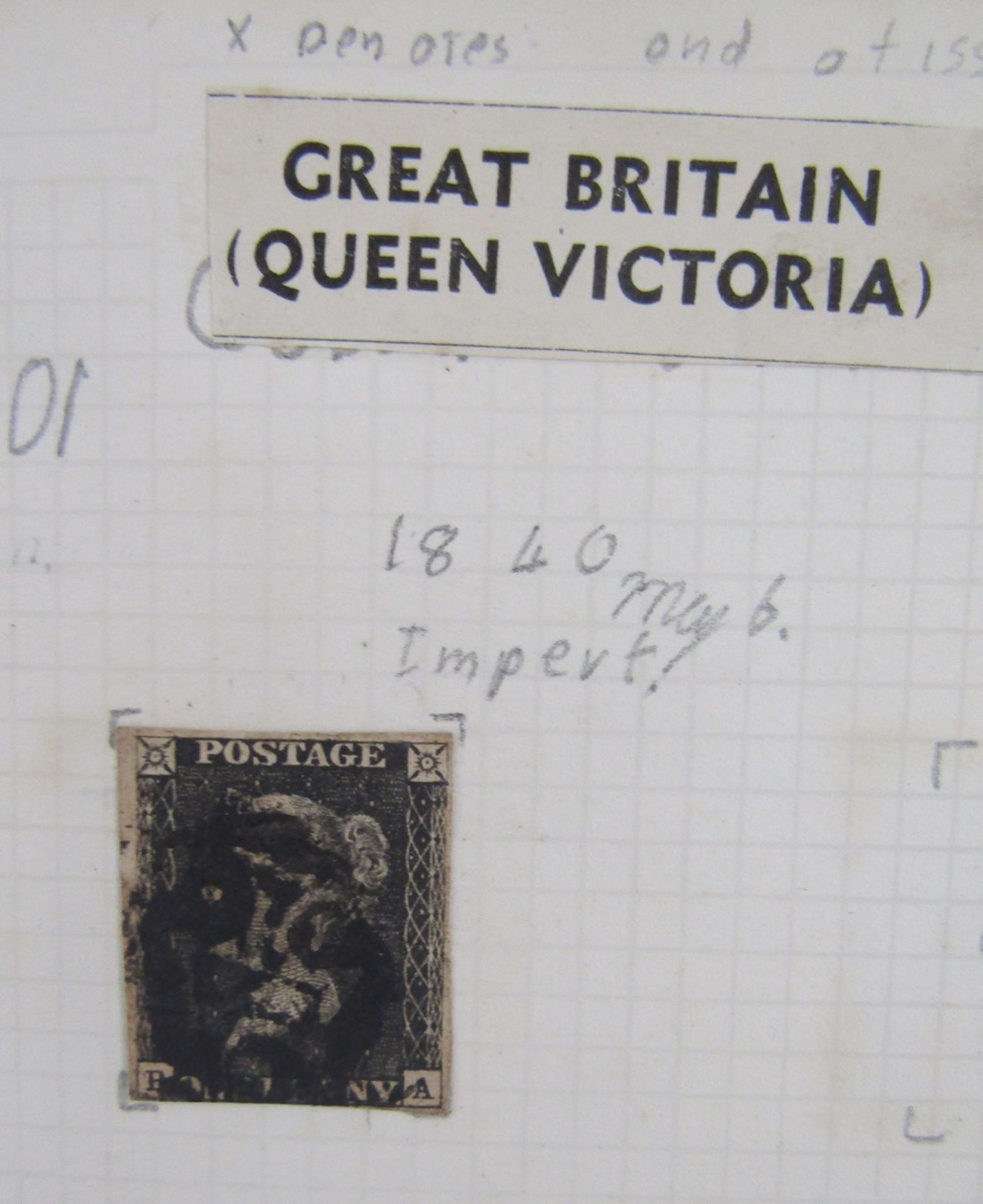 GB & Br Empire stamps: Two red Portwall partially filled albums of mainly mint/used definitives