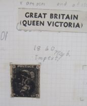 GB & Br Empire stamps: Two red Portwall partially filled albums of mainly mint/used definitives