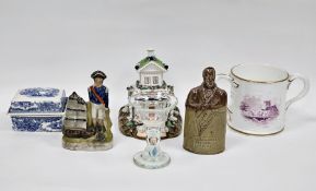 Collection of mixed 19th century and later ceramics and glassware including a T Oldfield & Co