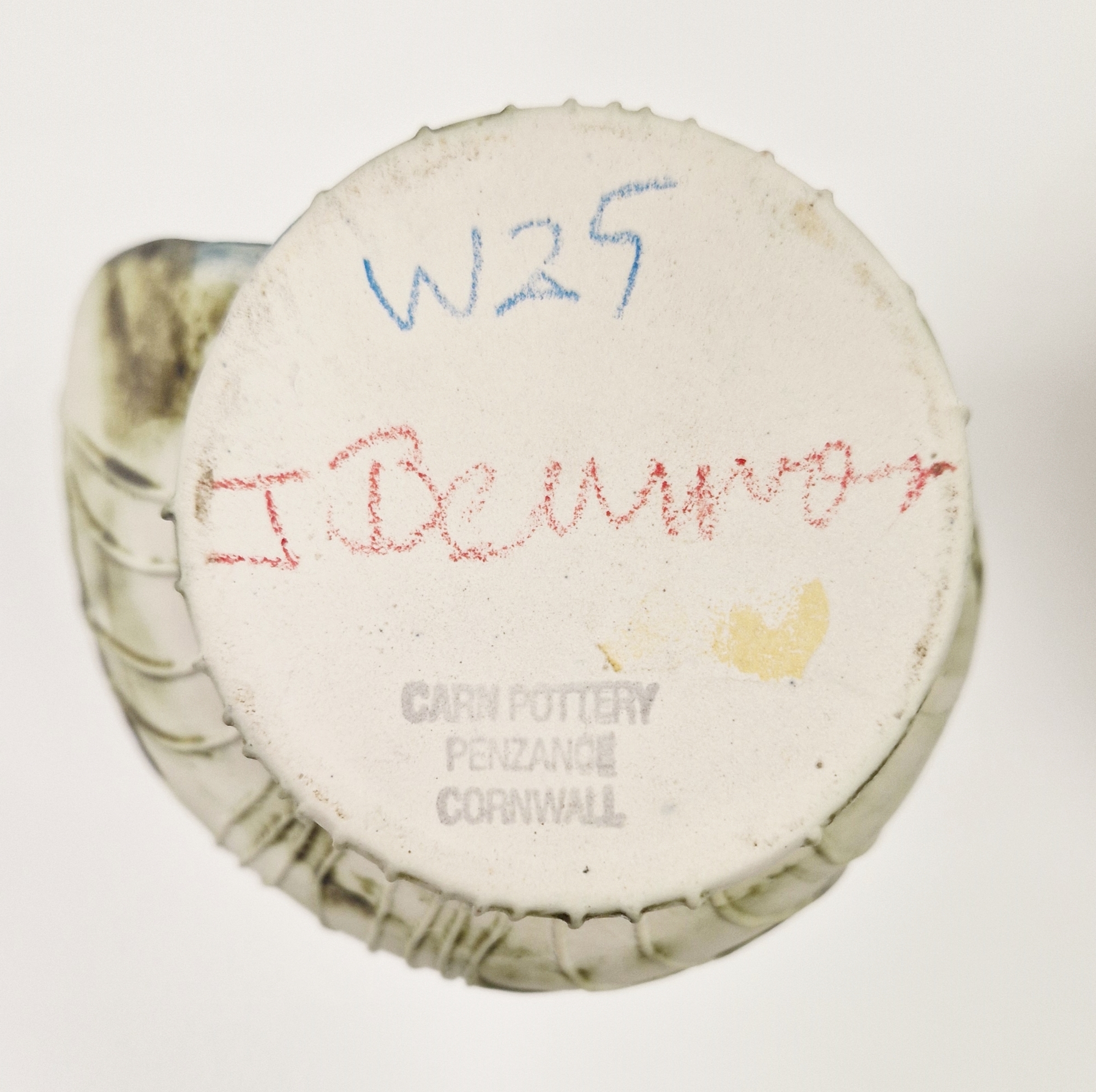 Three Carn Pottery vases by John Beusmans, with tube lined floral decoration, all signed and with - Image 3 of 4