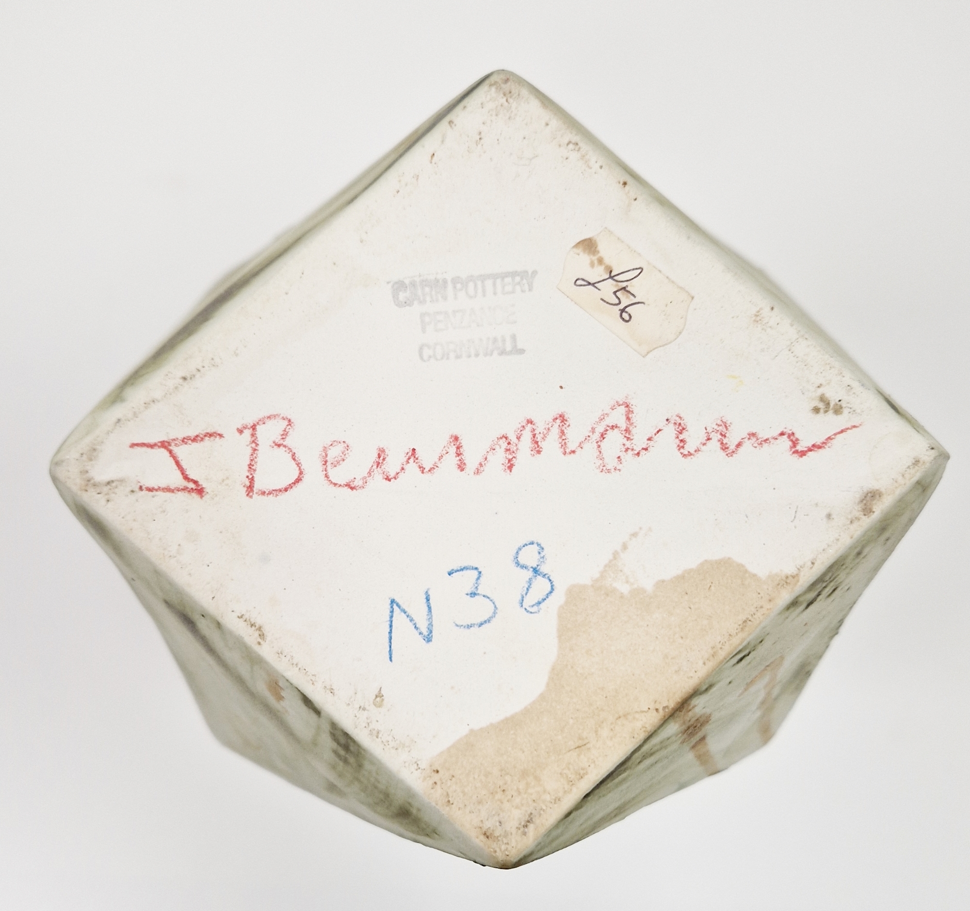 Three Carn Pottery vases by John Beusmans, with tube lined floral decoration, all signed and with - Image 2 of 4