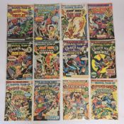 Marvel Team-up Featuring Spiderman (1974-1977) to include No.27-31, 35-37, 40, 41, 43-47, 48 (1st