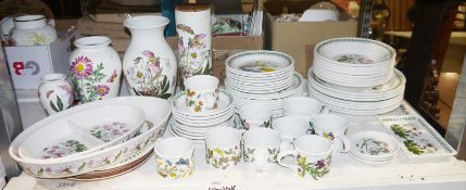 Extensive collection of Portmeirion Botanic Garden to include vases, serving dishes, side plates,