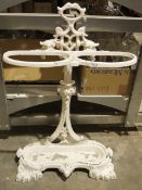 White painted cast iron stickstand