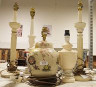 Five assorted table lamps (5)