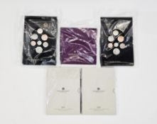 Royal Mint Brilliant Uncirculated Coin Sets (4), 2 x 2022, 2 x 2008 Royal Shield of Arms & Golden