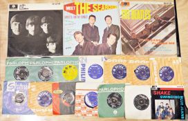 Two Beatles vinyl LPs, viz: Please Please Me PMC1202, Mono, 4th pressing with runout etching